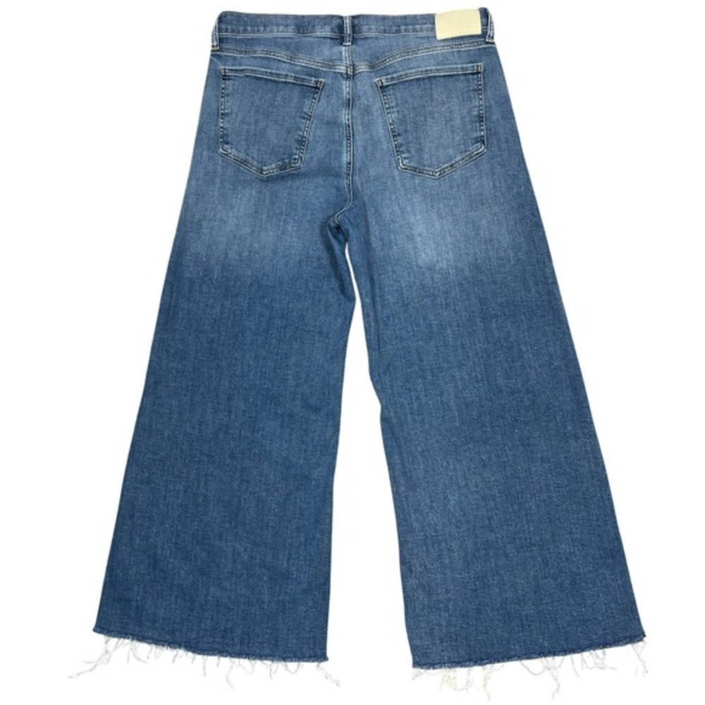 Citizens of Humanity Lyra Wide Leg Crop Jeans 32" Abliss Raw Hem - Picture 3 of 12